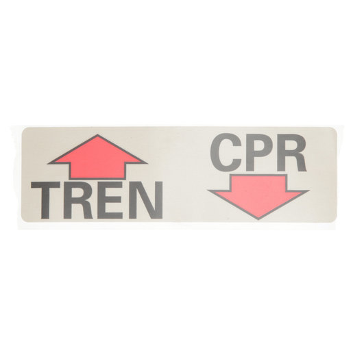 49492101 Hillrom Label, TotalCare, CPR/Emer-Trend, English