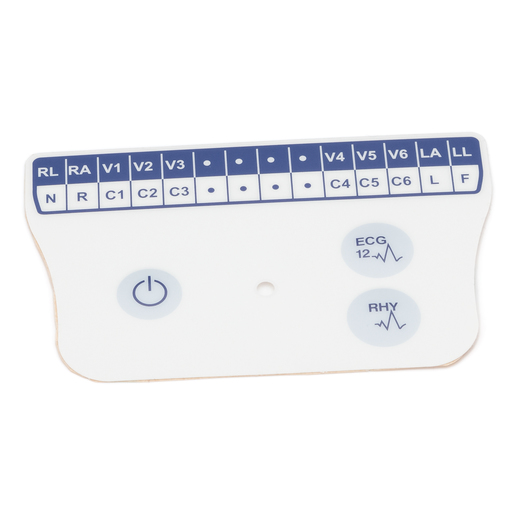 9042-069-08 Welch Allyn Label, Lead, Front, Gray, WAM
