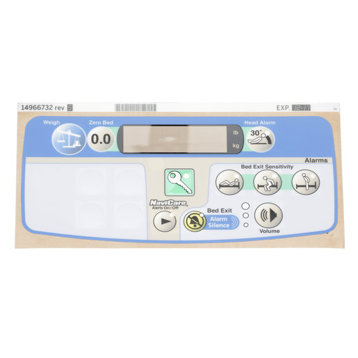 14966732 Hillrom Label, Pod, PPM, NaviCare, Scale, Hob