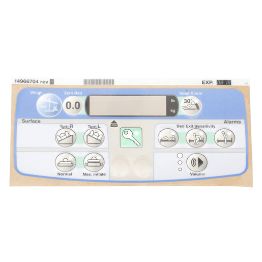 14966704 Hillrom Label, Pod, Air, PPM, Scale, Hob
