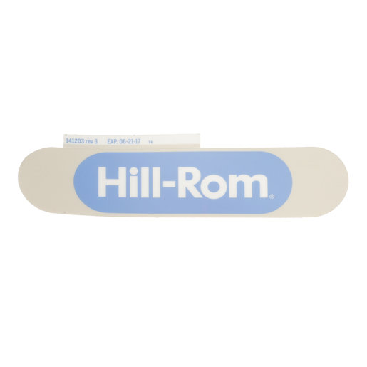 141203 Hillrom Lable, Hillrom Foot Panel
