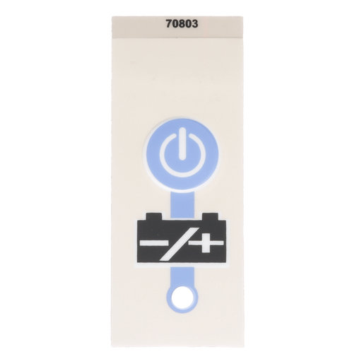 70803 Hillrom Label, Battery Power Switch
