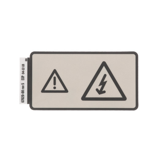 6702000 Hillrom Label, Caution, Shock International