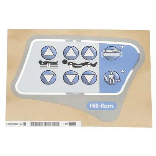 16939802 Hillrom Label, Caregiver Head Control Air RH