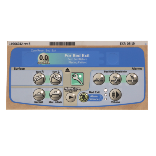 14966742 Hillrom Label, Pod, Air, PPM, NaviCare, no Display