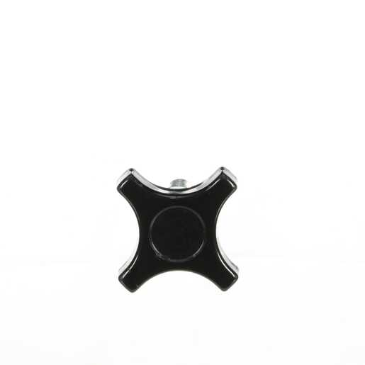 DDZF Hillrom Knob 3/8 x 16 x 2" Stud Black