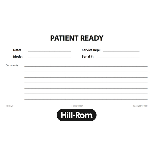 HI6356 Hillrom Tag, Green Ready, Package of 50