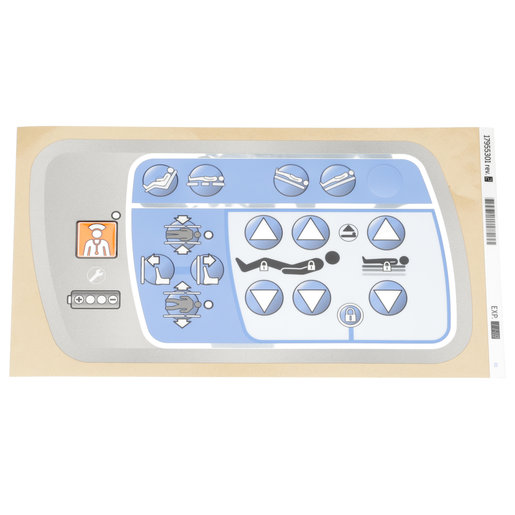 17955301 Hillrom Label, Intmdrail, Caregiver Controls, LH