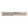 45830 Hillrom Label, Caution