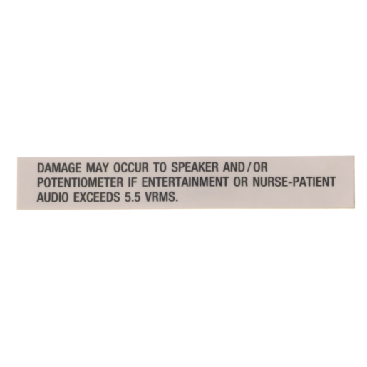 45830 Hillrom Label, Caution