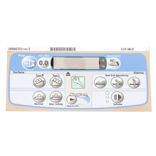 14966703 Hillrom Label, Pod, Air, PPM, NaviCare, Scale, Hob