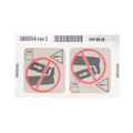 180554 Hillrom Label, Foot Pinch Caution