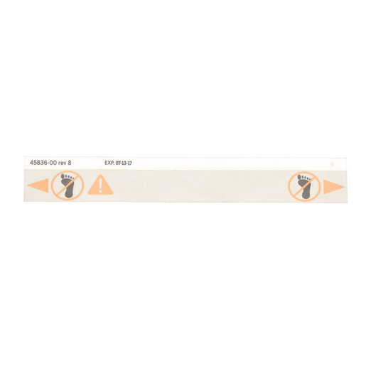 4583600 Hillrom Label, Foot Clear