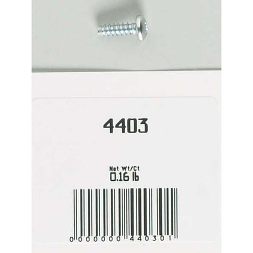 4403 Hillrom Screw, Machine, Pan, Ph, #8, .500, Steel
