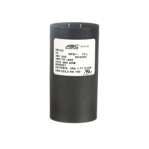 6006201 Hillrom Cap, 75UF, 10%, 250V AC, Motor