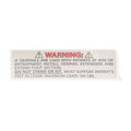 49491101 Hillrom Label, TotalCare, Stnd/Sit Caution, English