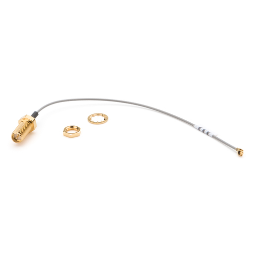 3171-011 Welch Allyn Coax Cable, U.FL to RP-SMA Bulkhead, 150 mm