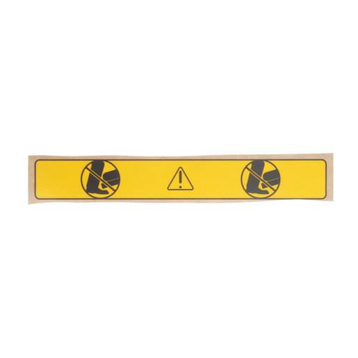 127866 Hillrom Label, Foot Warning