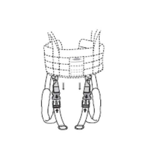 3666004 Hillrom LEG HARNESS LIKO GREEN XS S