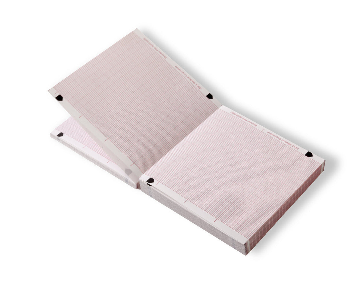 8000-000877-01 ZOLL Recorder Paper, 90 mm Fold, 10 Pack, BPA-Free