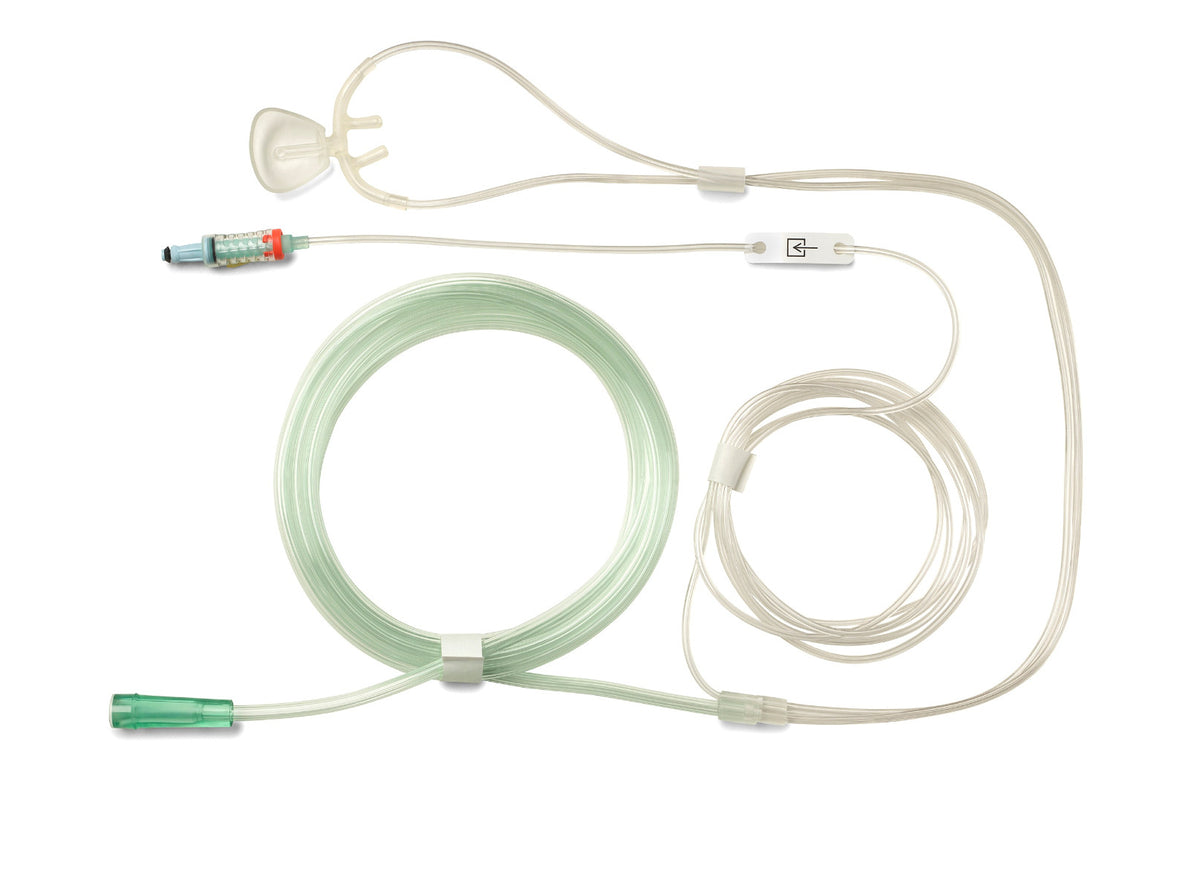 8000-010113 Masimo NomoLine LH Airway Adapter w/ O2, Adult, Box of 25