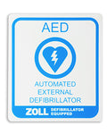 8000-0849-01 ZOLL AED Window/Wall Decal