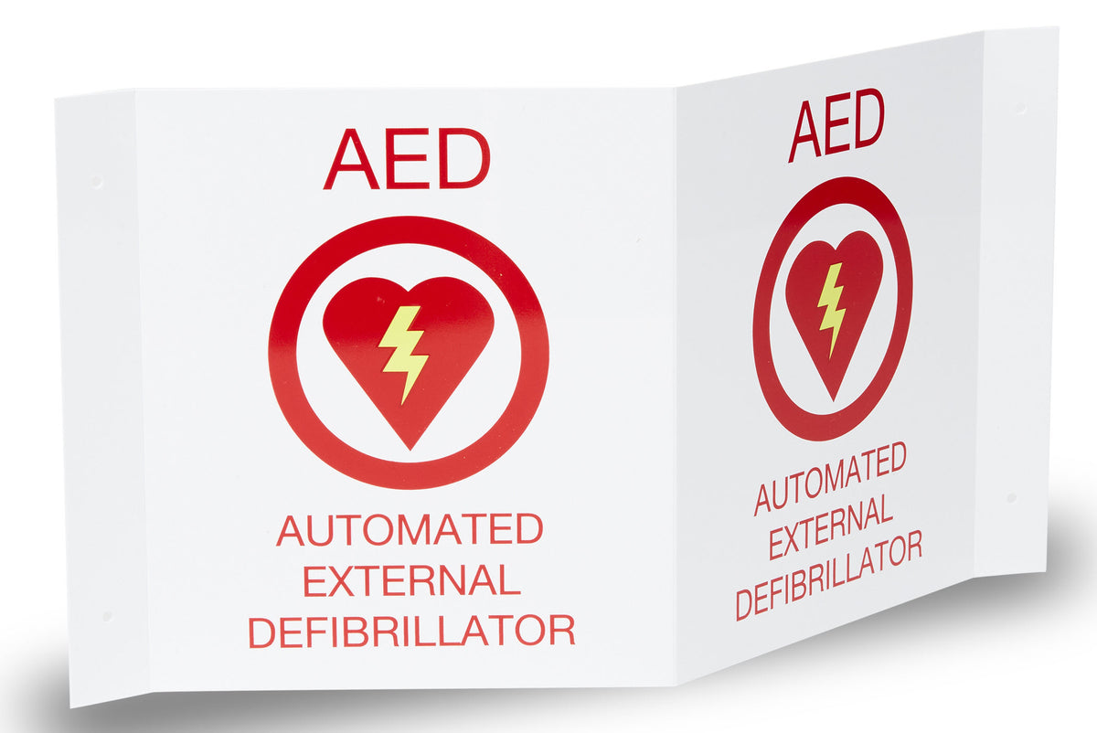 8000-0868 ZOLL AED Plus 3-D Wall Sign