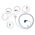 8016-000629-01 ZOLL Zenix 5 Lead ECG Cable, AAMI