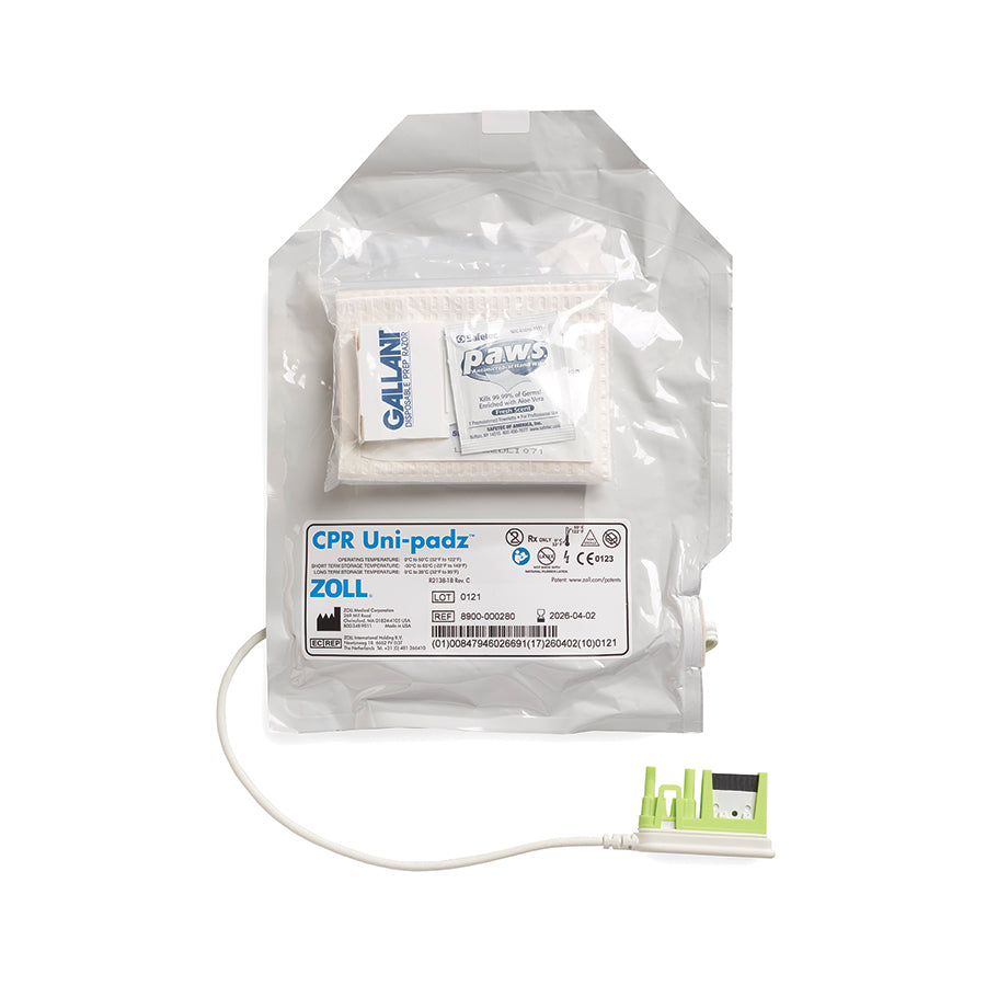 8900-000280-01 ZOLL CPR Uni-padz Univeral (Adult/Pediatric) Electrodes