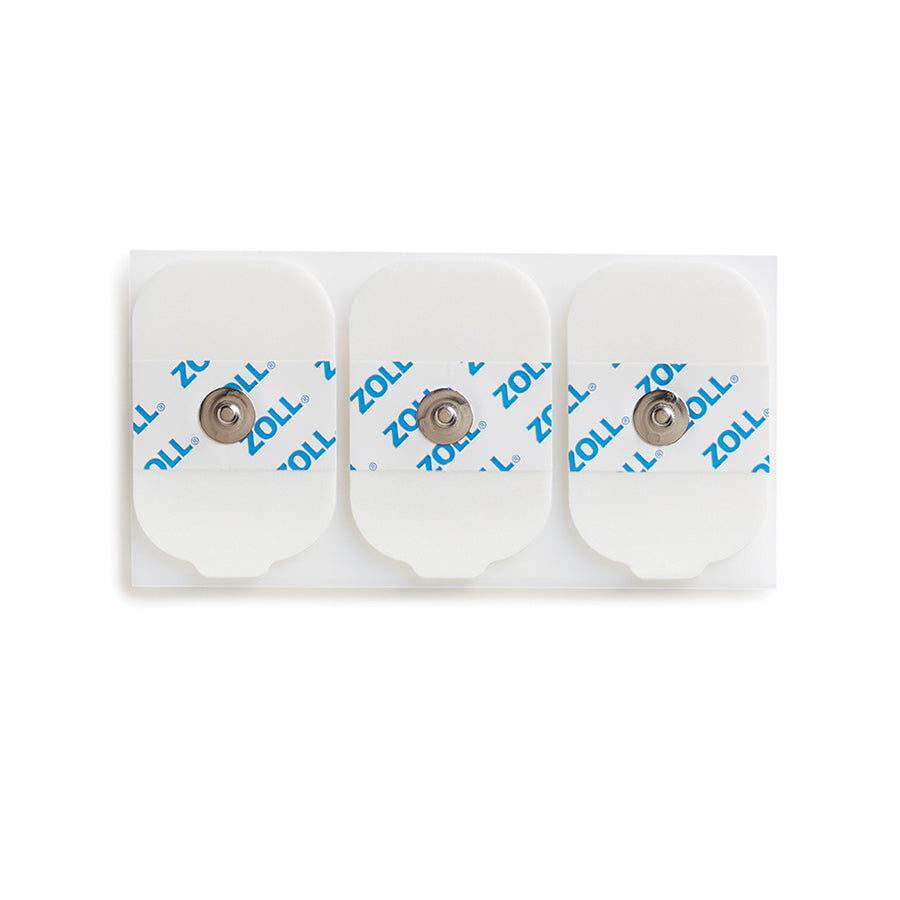 8900-0003 ZOLL ECG Rectangular Electrodes, 3 Per Pouch/600 Case