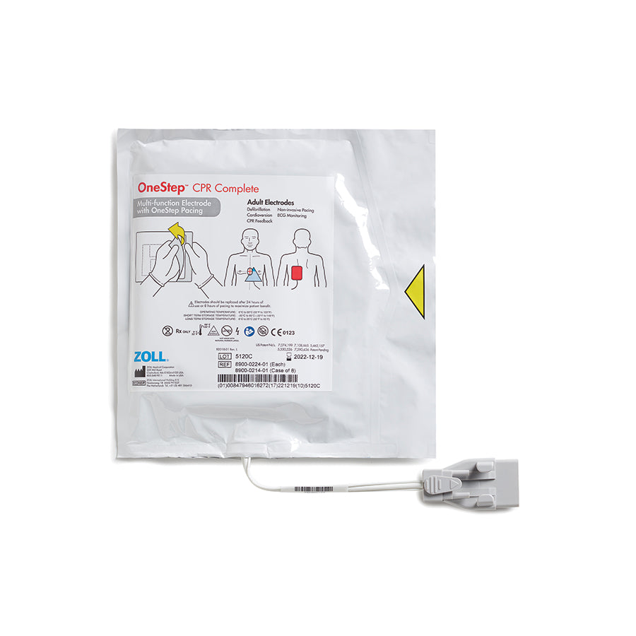 8900-0214-01 ZOLL OneStep CPR Complete Electrode, (8 Per Case)