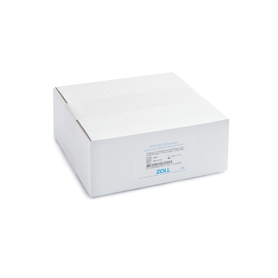 8900-0704 ZOLL ECG Small 1.5" Round Electrodes, 6 Strips of 5 Per Pouch/600 Per Case