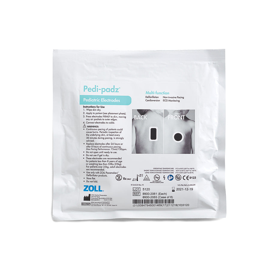 8900-2065 ZOLL Pedi-Padz Multi-Function Electrode, 6/Case