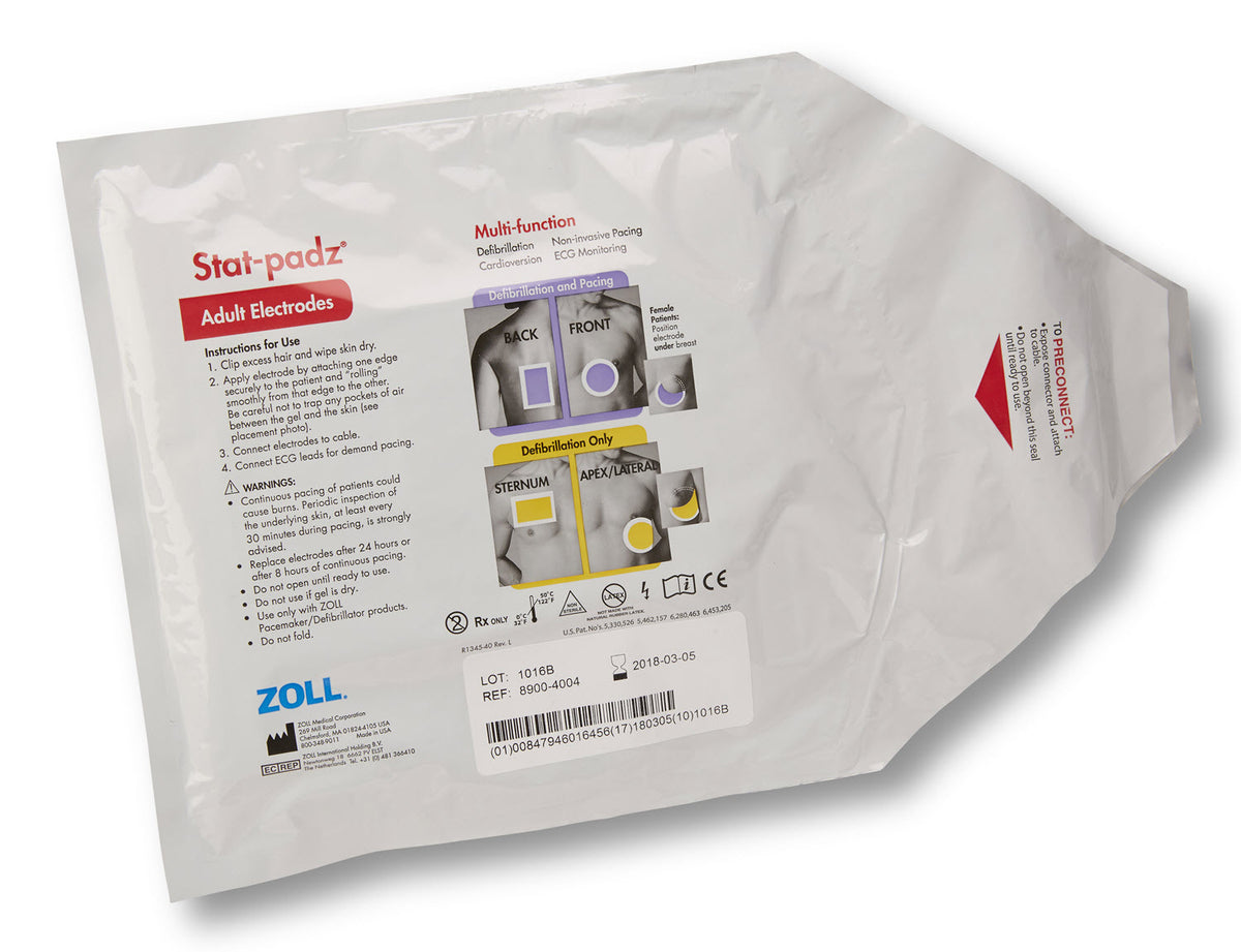 8900-4004 ZOLL Stat-Padz Electrode, Single
