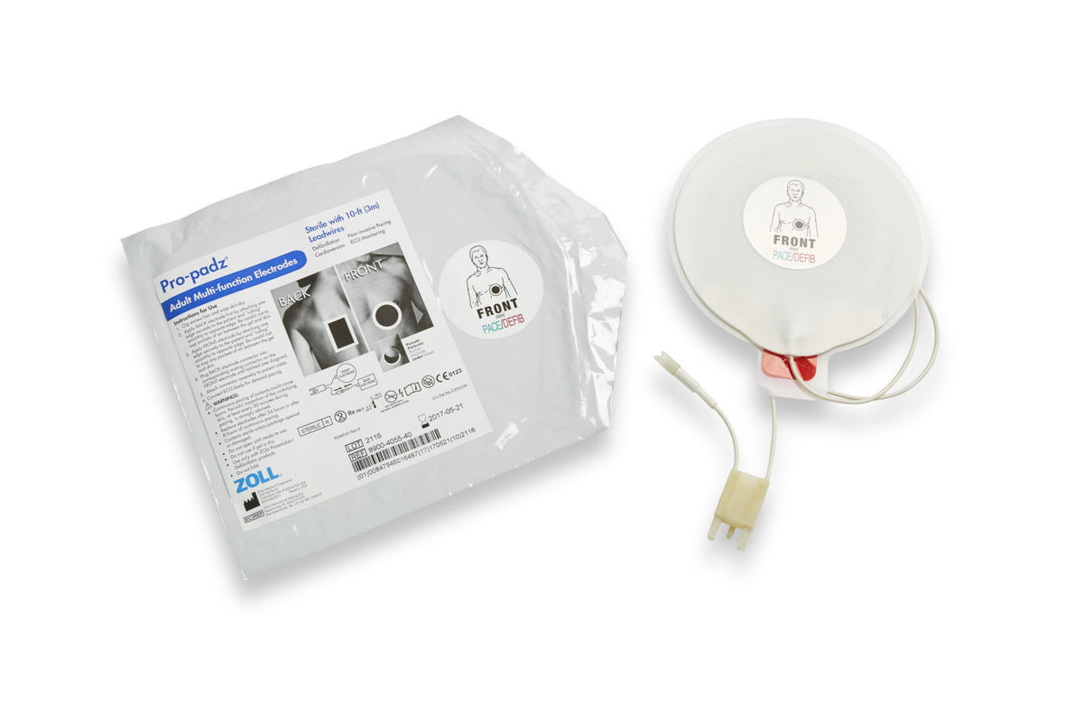 8900-4055-40 ZOLL Pro-Padz Sterile W/10 ft Leadwires, Single