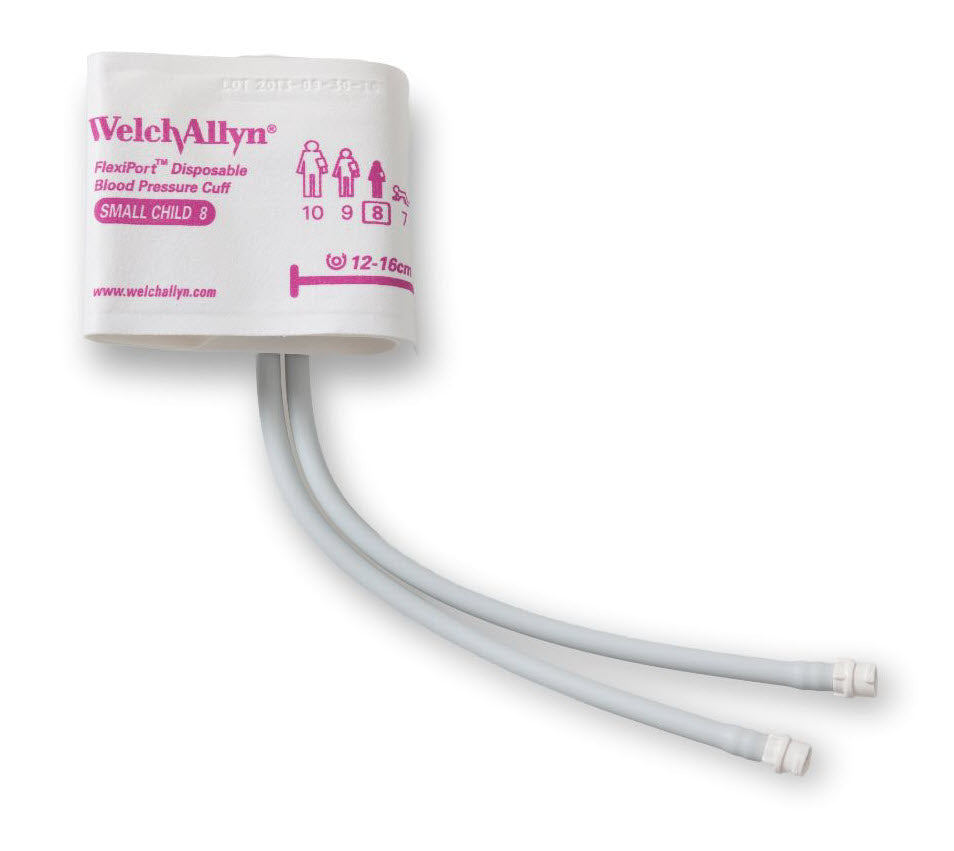 SOFT-08-2MQ ZOLL Small Child Cuff, 12-16cm, Double Tube W/Twist-Lock Connector (20/Cs)
